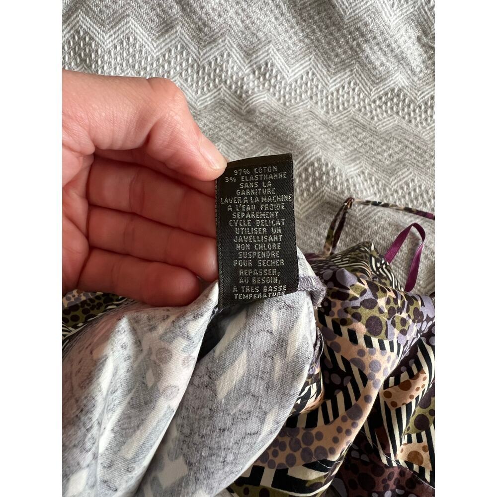 Anthropologie womens fei Tropical Floral Peplum Sweetheart Bustier resortwear - Picture 10 of 12